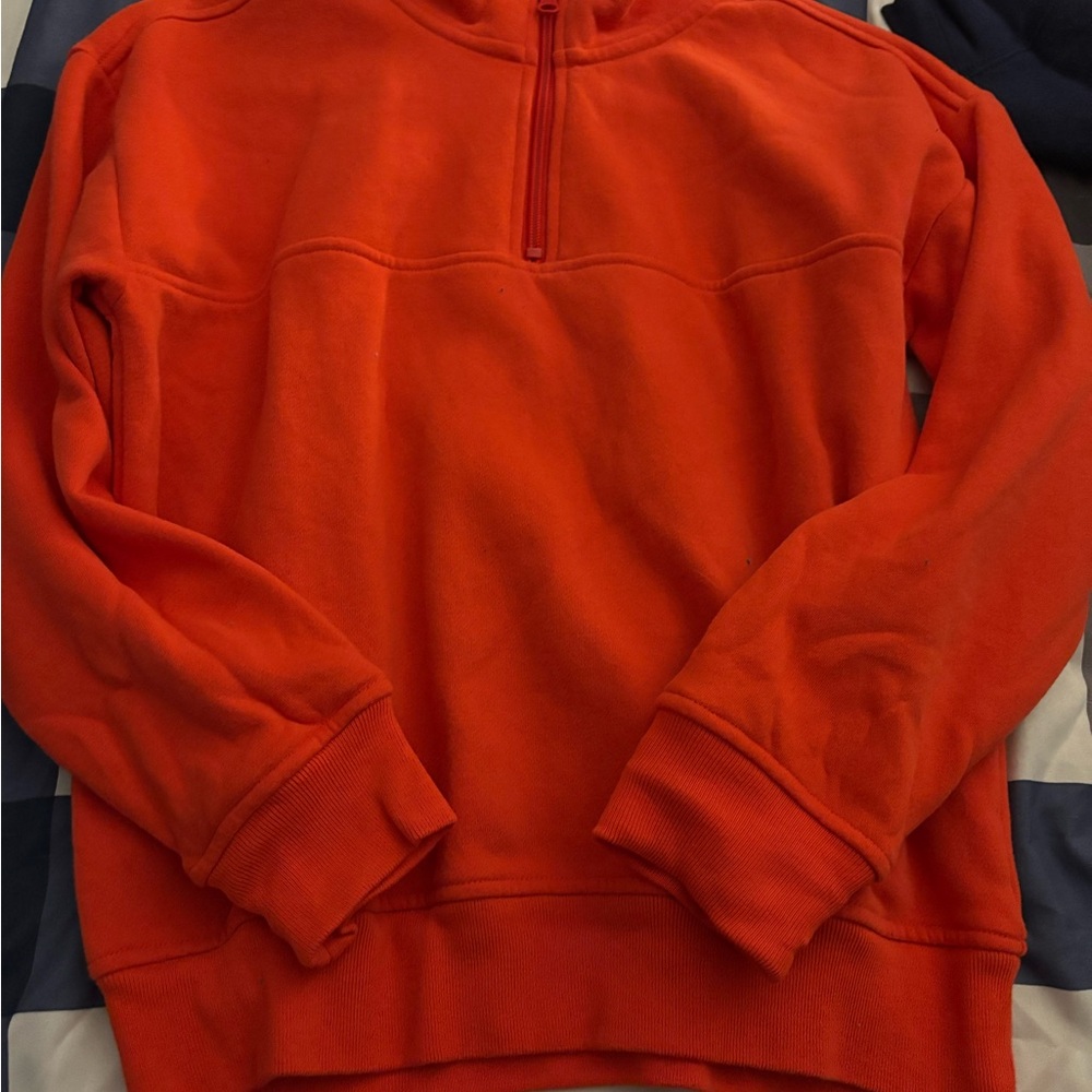 GAP kids Bright Orange Zip-Up Sweater